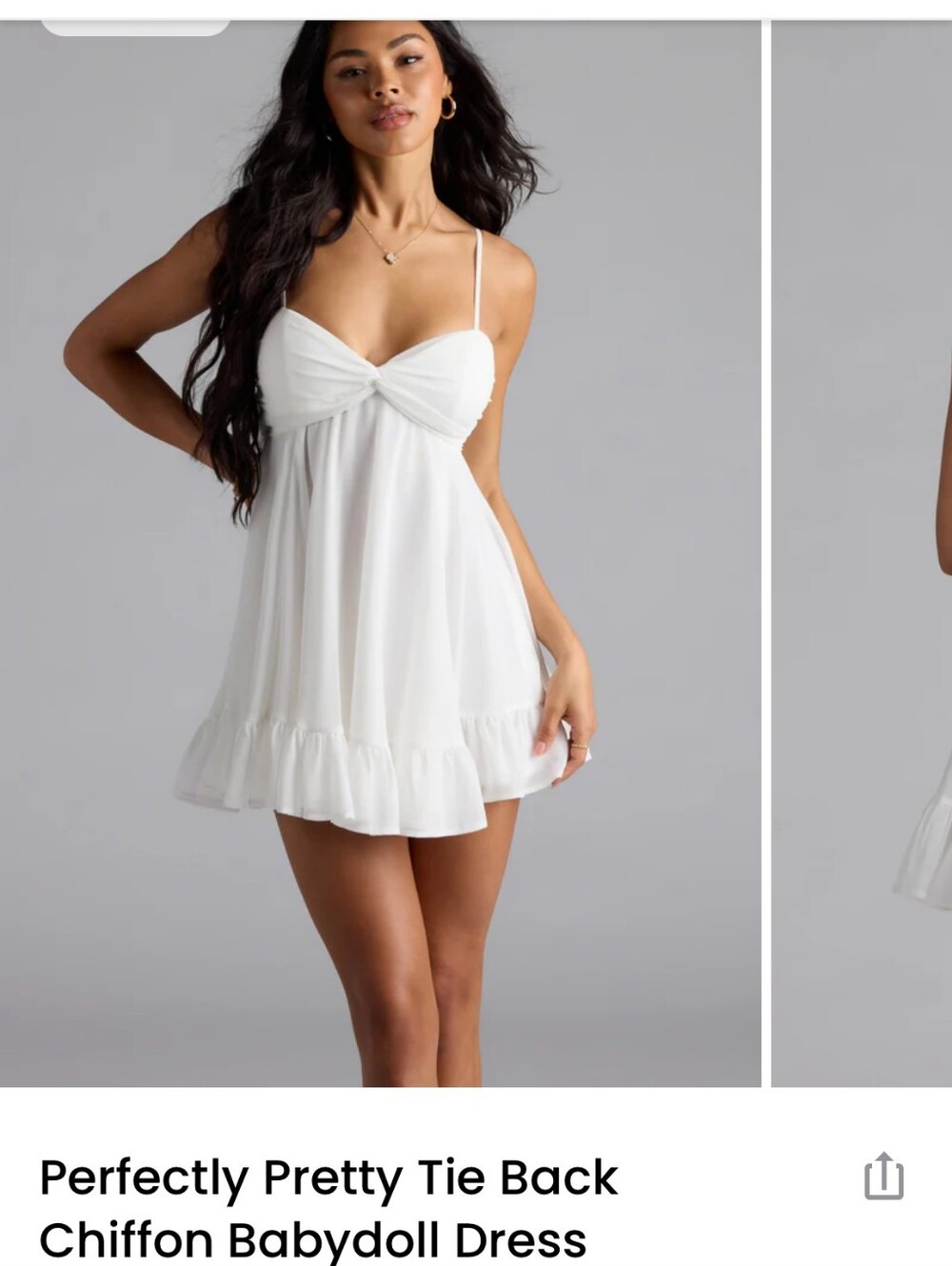 Windsor Light Pink Spaghetti Strap Chiffon Dress